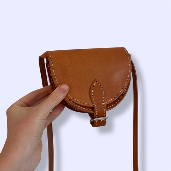 Handmade Handbags - Handmade mini crossbody purse crafted from genuine leather in Greece 🇬🇷